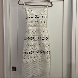 Lovers + friends white lace dress